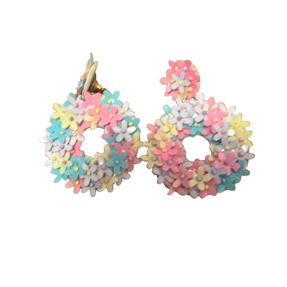 Super cute tutti-frutti earrings flower earrings